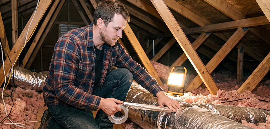 Attic Duct Sealing and Insulation in Takoma Park